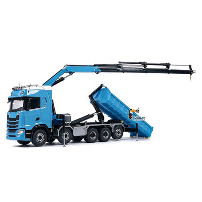 Metall 1/14 RC Hydraulische Dumper 770S 10x10 Volle Dump Lkw Kran Achse Hebe Auto Licht Sound