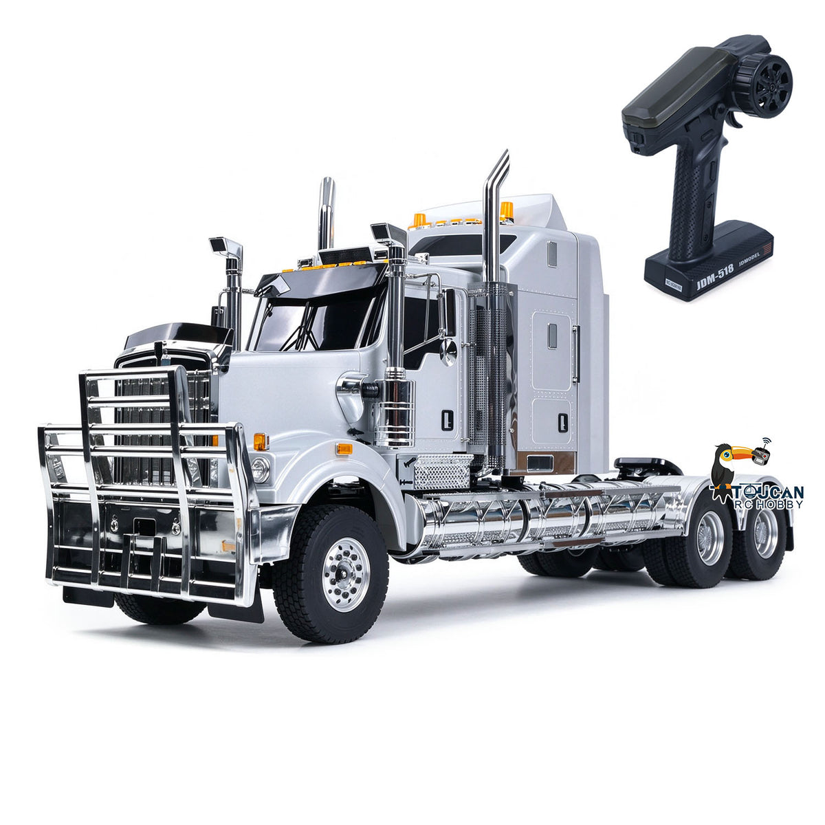 TOUCAN RC HOBBY JDM 518 1/14 RC Tractor Truck 6X4 C509 Plastic Body Remote Control Vehicle Model with 2 Speed Transmission Lighting System PNP