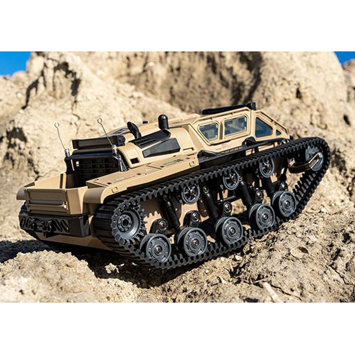 TOUCAN RC HOBBY 1/18 RC Drifting Tracked Off Road Vehicle C8812 2.4GHz Remote Control Simulation Model Car LED Lights 360 Degree Rotation RTR