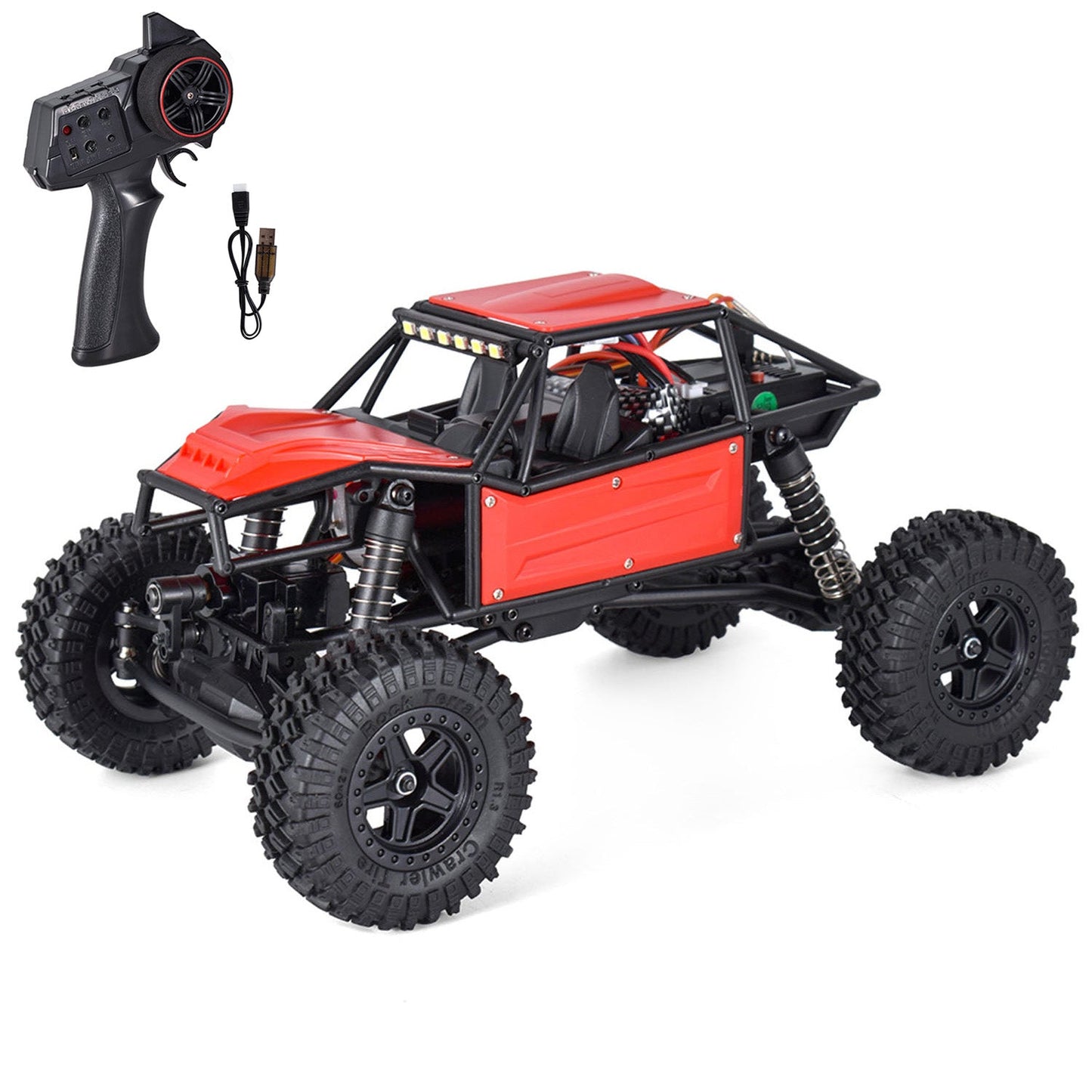 Metall Kunststoff 1/18 RC Off Road Auto 4*4 Fernbedienung Rock Crawler 370 Motor ESC Schutz Lenkung Servo Batterie Modell Spielzeug