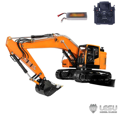 TOUCAN RC HOBBY Metal LESU 1/14 RC Hydraulic Equipment Excavator ET26B 2 Arms Remote Controlled Digger DIY Car Assembled Painted Model
