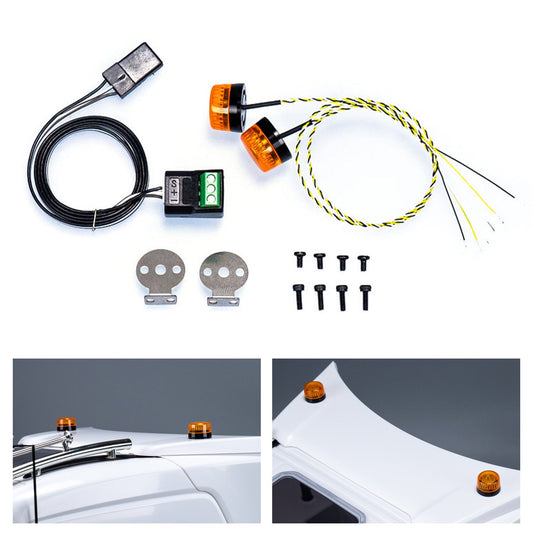 360 rotierenden Licht 5V LED Warnleuchte für 1/14 DIY TAMIYA RC Traktor Lkw Modell Bagger Dumper Bau Fahrzeug Lkw Auto