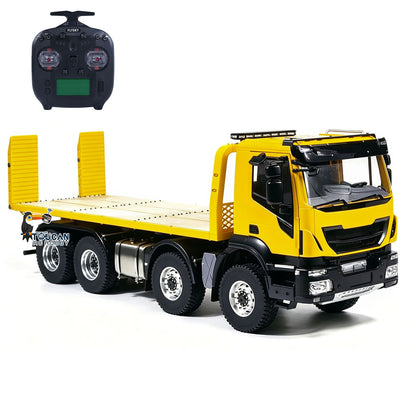 1/14 8x8 RC Hydraulische Ausrüstung Fernbedienung Rettungsfahrzeuge Abschleppwagen Geräusche Lichter Zusammengebaut Bemalt Hobby Modell DIY 
