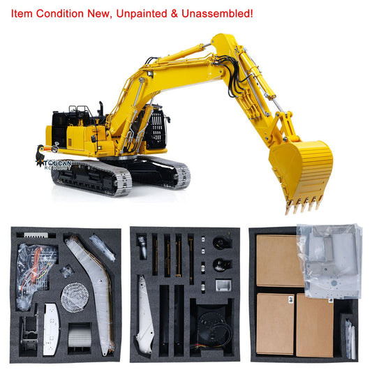 In Stock TOUCAN RC HOBBY Special Offer LESU Aoue PC500 1/14 Metal RC Hydraulic Tracked Excavator B0019 KIT 7Ways Valve Digger 3-4MPA Pump Light DIY Model