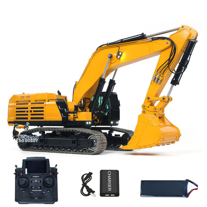 TOUCAN RC HOBBY Fast Free Shipping 1/12 RC Hydraulic Heavy Excavator 395F Metal Remote Control Digger Finished Model 3.0L Dual Pump Paladin PL18EV LITE Radio