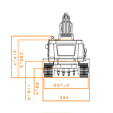 1/12 6-Way Valves Remote Control Hydraulic Excavator 395F Metal RC Digger Dual Pump Brushless Motor Light Sound System Paladin PL18EV LITE Radio