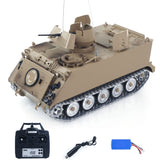 TD 1/16 RC Tank M2412-B M113A1 ACAV 360 Turret Rotation Infrared Metal Wheels Gearbox Smoke Unit Radio Control Military Model