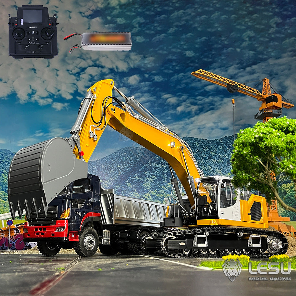 TOUCAN RC HOBBY LESU 1/14 Metal Painted RC HydraulicExcavator LR945 PL18EV Lite RTR Remote Controlled Engineering Construction Vehicle