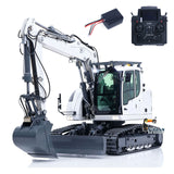Metal 1/14 RC Hydraulic Excavator LR914 PRO MAX Remote Control Digger Construction Car 8ways Valve PL18EV LITE Radio Battery