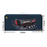 HUINA 1/18 Electric Lifting Remote Control Semi Dump Trailer for RC Tractor Truck 1501 Tail Light Support Leg No Sound System
