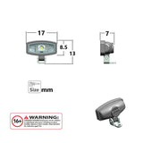 1 Pair Plastic LED Spotlight 2.2V-3V Head Lamp for DIY TAMIYA 1/14 RC Tractor Truck Model Crawler Off Road Car Dumper Parts Toy