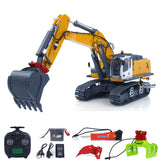 KABOLITE 1/18 K962 100S Remote Control Hydraulic Excavator RC Digger Electric Claw Ripper Hammer Construction Car Machine Toys