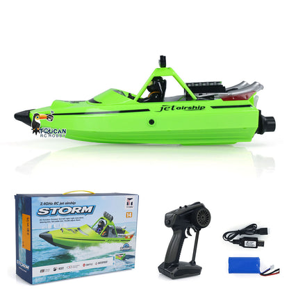 RC RTR-Bootslichter, selbstaufrichtendes Jet-Schiff, Spielzeug-Rennboot für Kinder und Erwachsene, 2,4 G, One-Key-Reset, ausgezeichnetes wasserdichtes Lichtsystem