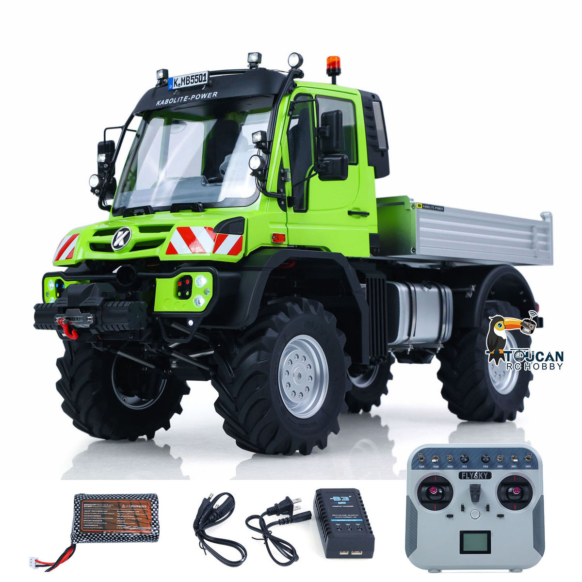 TOUCAN RC HOBBY Fast Free Shipping KABOLITE K5501 1/14 Remote Control Off Road Car RC Dumper ATV Light Truck 2-Speed Transmission Metal Drive Shaft Lights Sounds