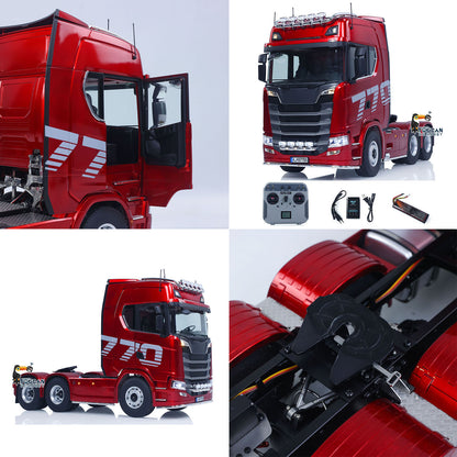 KABOLITE 1/14 770S 100 RC Sattelzugmaschine 6x6 Ferngesteuertes LKW Auto 2-Gang-Getriebe Differentialsperre Akku Funk RTR Modell