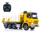 Metal 8x8 1/14 RC Hydraulic Roll On Full Dumper Truck Remote Control Dump Cars With 3-speed Transmission Differential Lock Axles