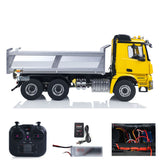 Fast Free Shipping RTR 1/14 RC Hydraulic Tipper 6X6 Metal Chassis 2Speed Model Car Remote Control Dumper Truck NO Lock Light Sound Radio Battery