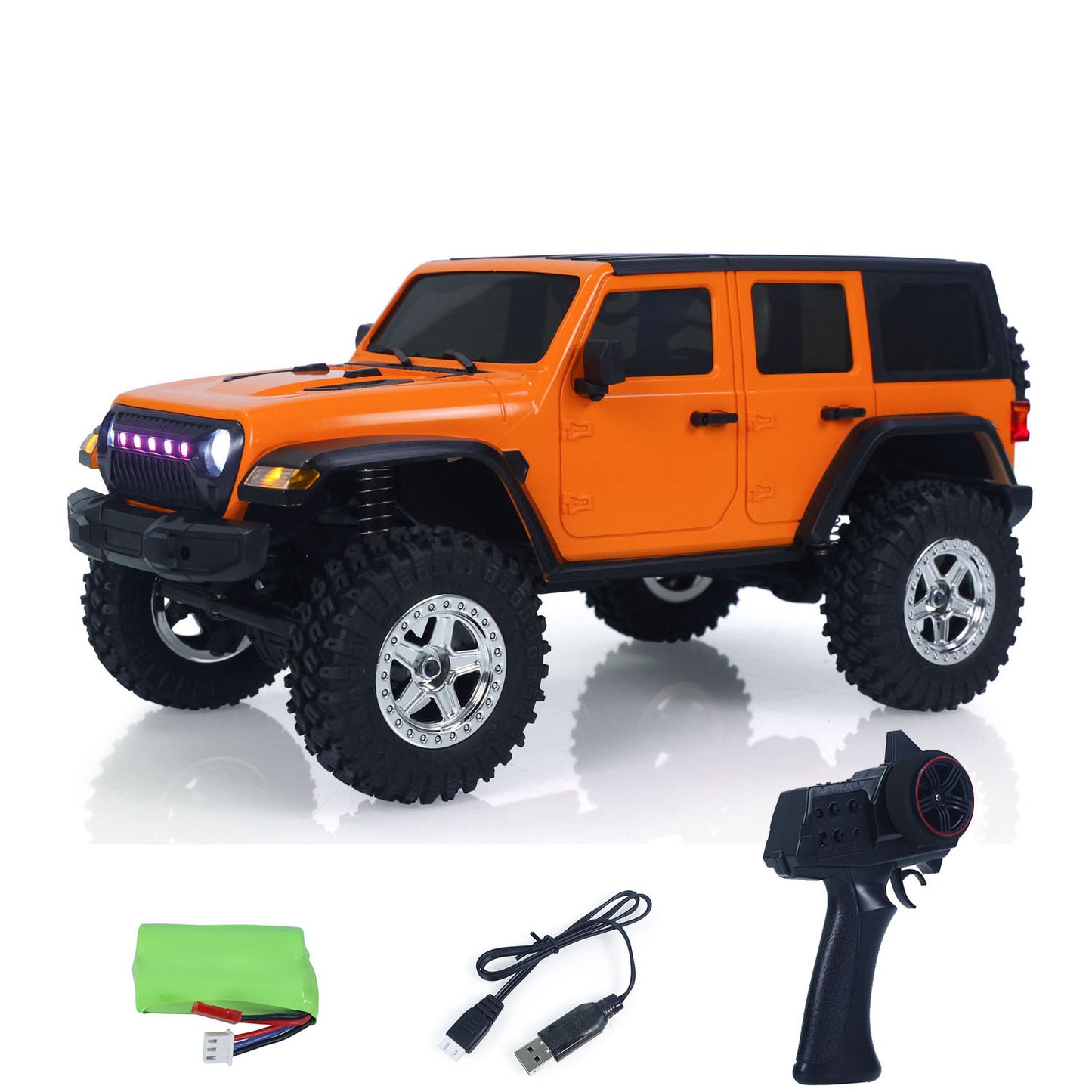 1/18 RC Rock Crawler Auto 4*4 Fernbedienung Simulation Off Road Auto C8801 RTR Crawler Batterie 370 Gebürstet Motor ESC LED Lichter