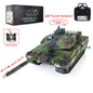 Henglong 1/16 TK7.0 Plastic RTR RC Tank 3889 German Leopard2A6 with BB Infrared Combat Barrel Recoil 360 Degrees Turret Smoke Steel Gearbox