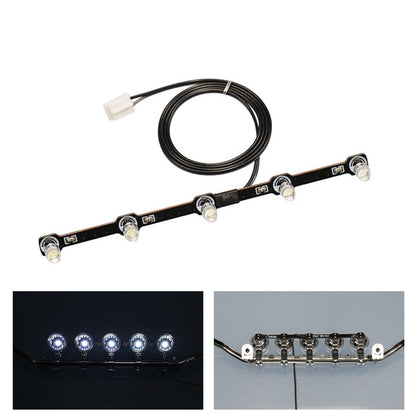3-7V LED Kunststoff Scheinwerfer Scheinwerferplatine für DIY TAMIYA 1:14 Fernbedienung Traktor LKW Modell 3363 56348 Auto-Upgrade-Teile