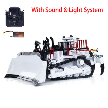 BSM-1-14-BA 1/14 Metal RC Hydraulic Bulldozer Model with Triple Plows, Electric Stairs, Sound & Light