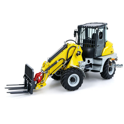 TOUCAN RC HOBBY LESU RTR 4X4 1:14 RC Hydraulic Telescopic Arm Loader AOUE AT1050 Metal Fork Lift Trucks Light Sound Flysky I6S Radio Battery