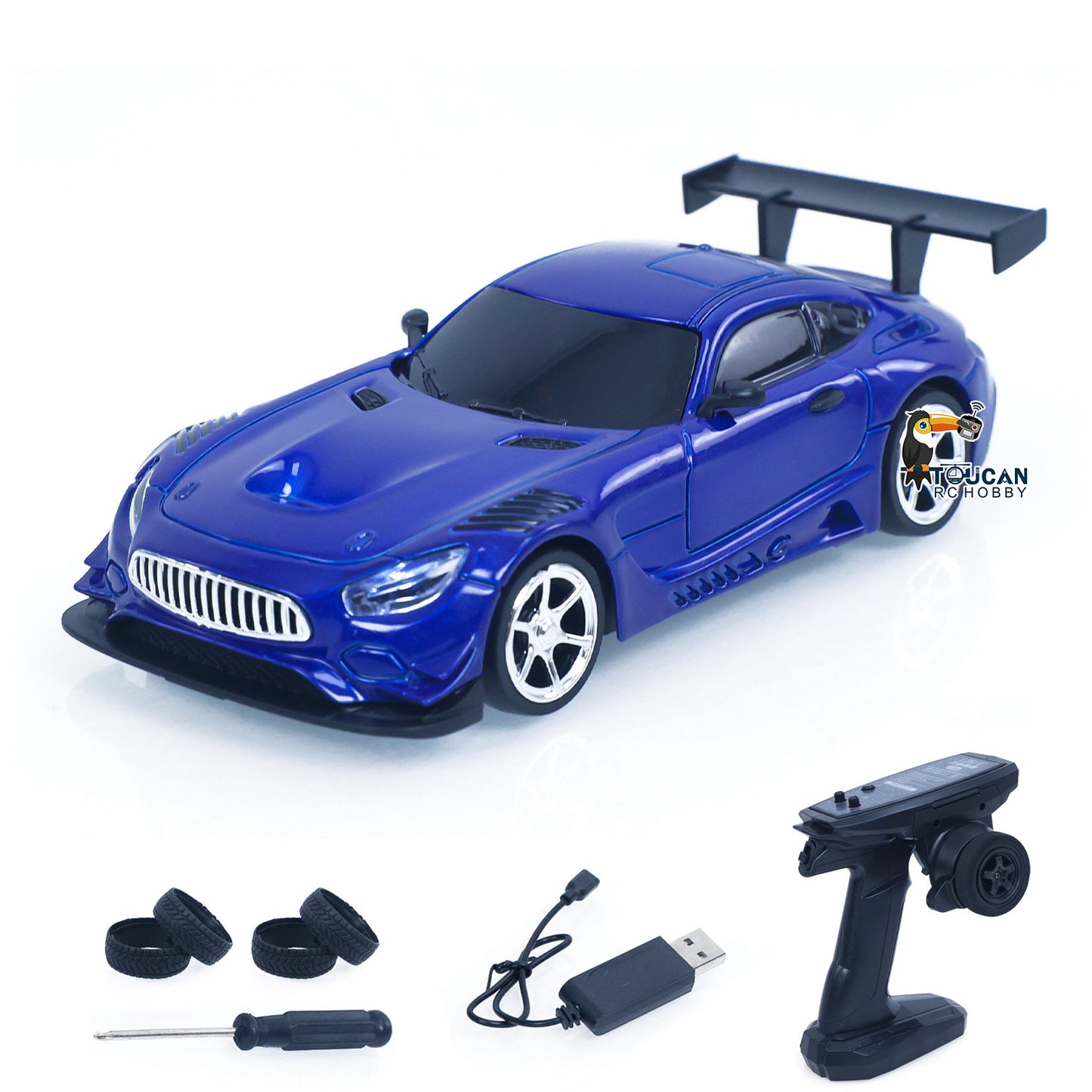 RTR LDRC LD4301 1/43 Remote Control 4WD Drift Car 4*4 RC Racing Vehicle Desktop Model Metal Body Shell Quick Release Battery