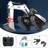 1/14 HUINA RC Metal Excavator Model Toys 1594 Radio Control Digger Light Sound Battery