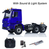 3363 RC Lorry Car 1/14 Radio Controlled Tractor Truck Model 6x6 NO Lock Differential Axle 2Speed 10CH Radio Brush Motor ESC