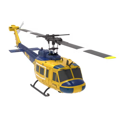 1/48 RC-Simulationshubschraubermodell C032 UH-1 Fernbedienungs-Stuntflugzeug Ein-Klick-3D-Flip Optische Flusspositionierung Geschenkspielzeug