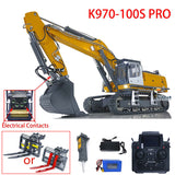 Kabolite 1/14 RC Hydraulic Excavator K970 100s Pro Radio Controlled Digger Hobby Model Electric Car Constrcution Vehicle