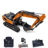 XDRC 1:14 Scale Hydraulic RC Excavator Model with 5CH Reversing Valve PL18EV Radio Light Sound System for Model 945 Digger