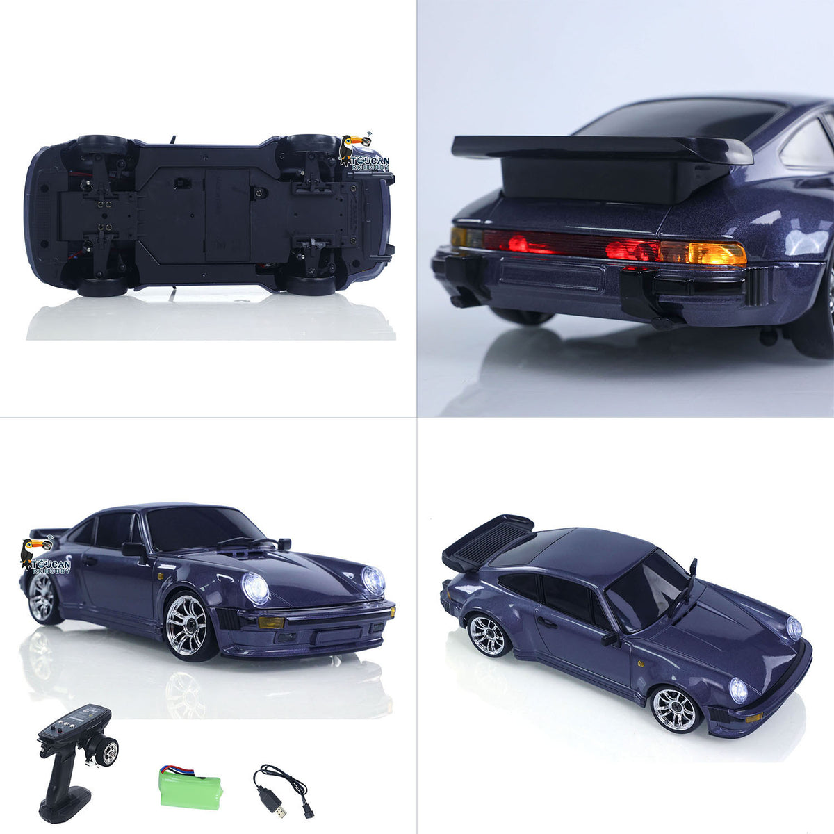 TOUCAN RC HOBBY LDRC LD1898 1:18 2.4G RC Drift Car 10KM/H 4*2 Radio Control Racing Vehicles 911 Gyroscope Metal Drive Shaft Light RTR Battery