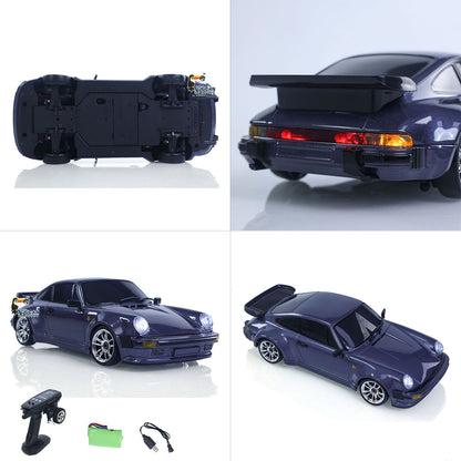 TOUCAN RC HOBBY LDRC LD1898 1:18 2.4G RC Drift Car 10KM/H 4*2 Radio Control Racing Vehicles 911 Gyroscope Metal Drive Shaft Light RTR Battery