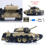 Fast Free Shipping 1/16 2.4G RC Military Tank CoolBank Crusader MK III Wireless Control Battle Tank Model 360 degrees Turret Rotary Smoke Sound Lights RTR