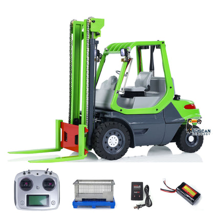 1/14 Skala RC Hydraulische Gabelstapler Metall Rädern Transfer Fahrzeug RTR Folk Lift Truck Licht Sound