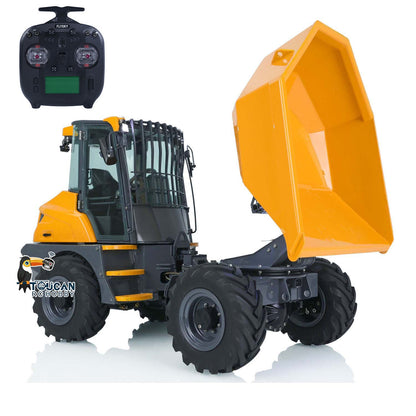 TOUCAN RC HOBBY LESU 1/14 4X4 Painted AOUE 6MDX Metal Articulated Remote Controlled Hydraulic Dumper Truck Tipper Car ESC PNP Motor