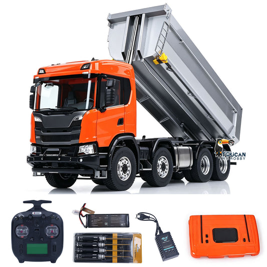TOUCAN RC HOBBY Double E E118-001-G540 1/14 8X8 RC Hydraulic Dumper Remote Control Tipper 2Speed Transmission for Hobbyists