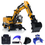 MTM 946-3 Metal 1/14 RC Hydraulic Excavator Remote Control Digger 8-ways Reserving Valves for Model Enthusiasts