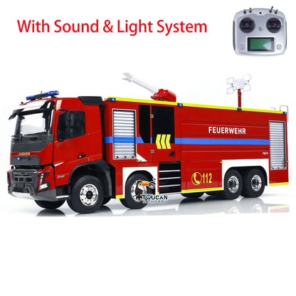 TOUCAN RC HOBBY 1/14 FMX 8*4 PS0003 RC Extinguisher Truck Remote Control Fire Fighting Vehicles Car Lights Sounds Ready to Run Model DIY
