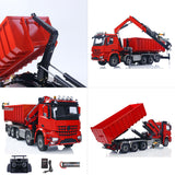 Toucanhobby 1/14 10*10 Metal RC Hydraulic Roll 0n Off Dumper 9-Way Reversing Valve Rear Axle Lifting for Model Enthusiasts