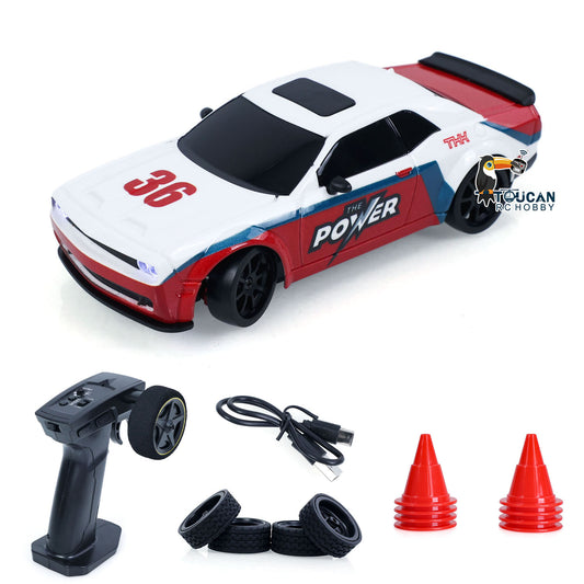TOUCAN RC HOBBY JIABAILE 3612 4WD Plastic 1/36 RC Drift Car Gyroscope Indoor Outdoor Mini Racing Vehicles Model LED Lights Battery 2.4G Radio