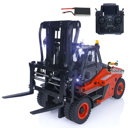 TOUCAN RC HOBBY LESU 1/14 RC Hydraulic Painted Assembled RC forklift Metal Aoue-LD160S Remote Control Wheeled Car Sound Light System Model