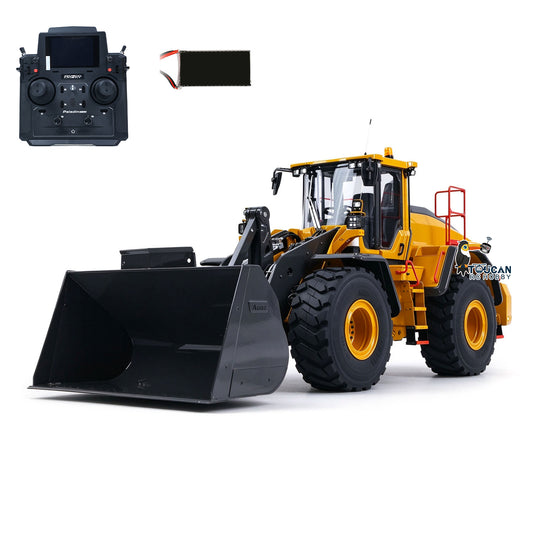 TOUCAN RC HOBBY LESU 1/14 Hydraulic RC Wheel Loader L220H Metal Model 4WD Brushless Motor 2 Speed Drive Differential Lock Quick Release Bucket Sound