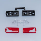 LED 5V Kunststoff Rücklicht Rückleuchte für 1/14 DIY TAMIYA Fernbedienung Traktor Lkw Modell MAN Anhänger Kipper Auto Zubehör