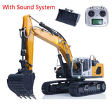 XDRC 1/14 945 Metal RC Hydraulic Excavator Remote Control Digger Assembled Painted Hobby Model Sound Light System