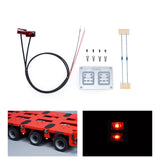 2,2 V-3 V LED-Warnleuchte aus Kunststoff, Markierungslampe für DIY TAMIYA 1/14 RC Traktor-LKW-Modell, Anhänger, Kipper, Straßenrettungsfahrzeug