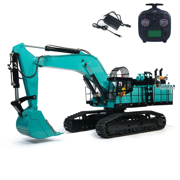 1/8 Scale RC Metal Tracked Hydraulic Heavy Excavator PC1250 Huge Duty Construction Vehicle Light I6S Remote Control