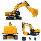 Pre-order 55KG Metal 1/12 RC Hydraulic Excavator 395F Remote Control Digger Dual Pump RTR Heavy Machine Flysky ST8 Radio Battery 6CH Valve