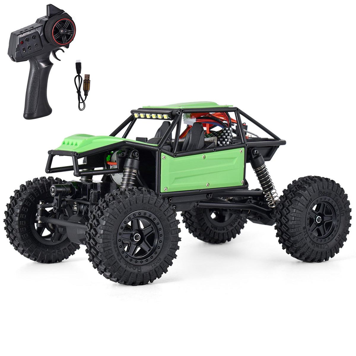 Metall Kunststoff 1/18 RC Off Road Auto 4*4 Fernbedienung Rock Crawler 370 Motor ESC Schutz Lenkung Servo Batterie Modell Spielzeug
